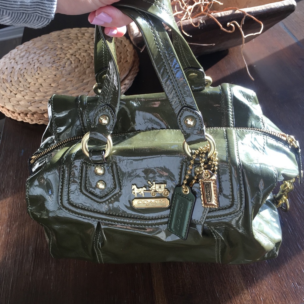 Coach Madison Satchel Patent Leather 14322 RARE